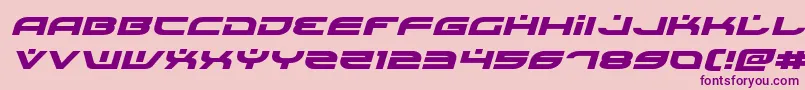 Battlefieldv4expandital Font – Purple Fonts on Pink Background