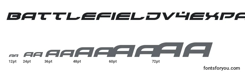 Размеры шрифта Battlefieldv4expandital