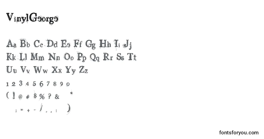 Fuente VinylGeorge - alfabeto, números, caracteres especiales