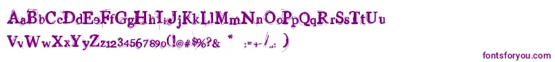 VinylGeorge Font – Purple Fonts on White Background