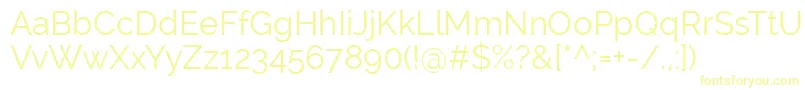 RalewayRegular Font – Yellow Fonts