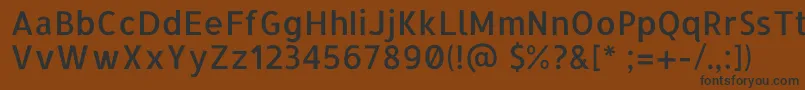 Шрифт AllertaRegular – чёрные шрифты на коричневом фоне