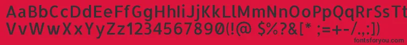 AllertaRegular Font – Black Fonts on Red Background