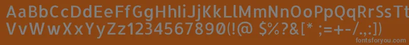 Шрифт AllertaRegular – серые шрифты на коричневом фоне
