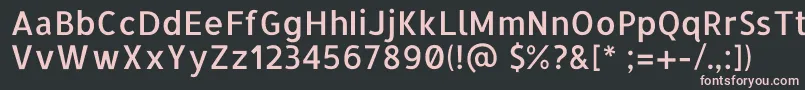 AllertaRegular Font – Pink Fonts on Black Background