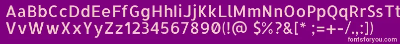 AllertaRegular Font – Pink Fonts on Purple Background