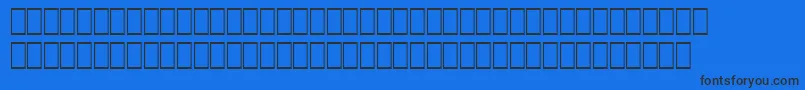 WpArabicSihafa-fontti – mustat fontit sinisellä taustalla
