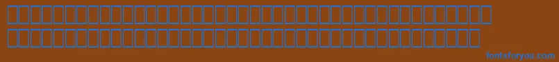 Шрифт WpArabicSihafa – синие шрифты на коричневом фоне