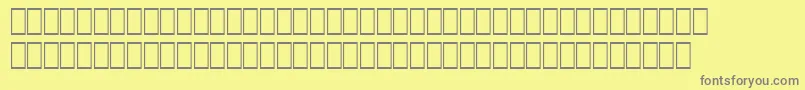 フォントWpArabicSihafa – 黄色の背景に灰色の文字