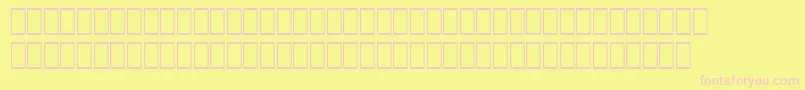 Czcionka WpArabicSihafa – różowe czcionki na żółtym tle