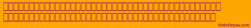 WpArabicSihafa Font – Purple Fonts on Orange Background