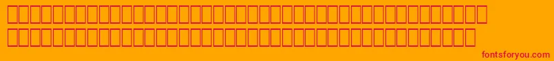 フォントWpArabicSihafa – オレンジの背景に赤い文字