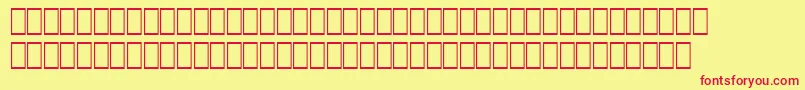 WpArabicSihafa-Schriftart – Rote Schriften auf gelbem Hintergrund