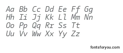 CamingocodeItalic-fontti