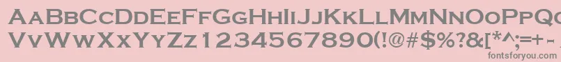 Fonte CopperplateBold – fontes cinzas em um fundo rosa