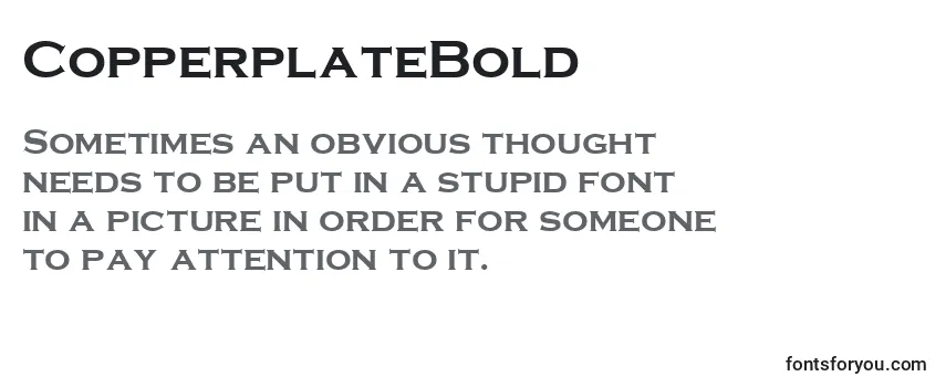 CopperplateBold Font