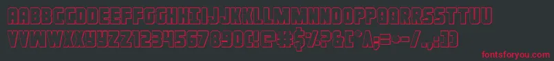 Ironforge3D Font – Red Fonts on Black Background