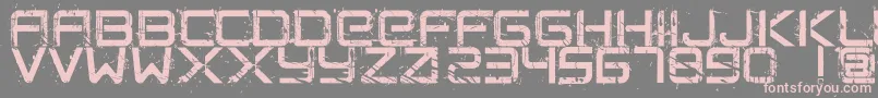 CrushedPersonalUseOnly Font – Pink Fonts on Gray Background