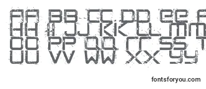 Schriftart CrushedPersonalUseOnly