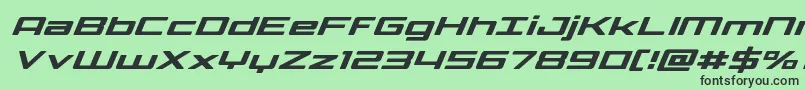 Phoenicialowercasesuperital Font – Black Fonts on Green Background