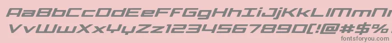 Phoenicialowercasesuperital Font – Gray Fonts on Pink Background