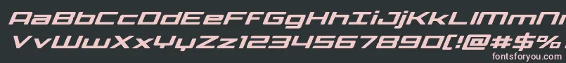 Phoenicialowercasesuperital Font – Pink Fonts on Black Background