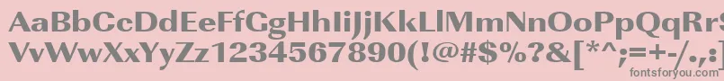 Urwimperialtultbolextwid Font – Gray Fonts on Pink Background