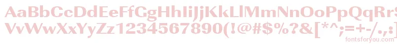 Urwimperialtultbolextwid Font – Pink Fonts on White Background