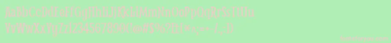 SmytheRegular Font – Pink Fonts on Green Background