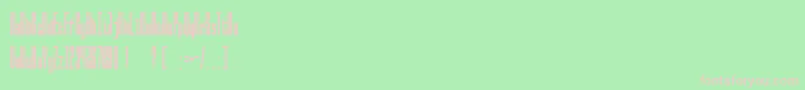 フォントBallbase – 緑の背景にピンクのフォント