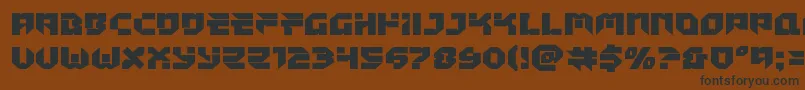 Шрифт Tokyodrifterstaightexpand – чёрные шрифты на коричневом фоне