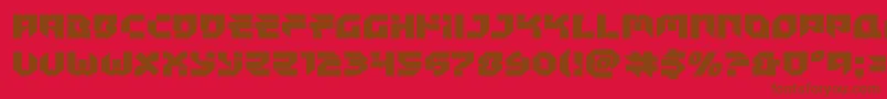 Tokyodrifterstaightexpand Font – Brown Fonts on Red Background