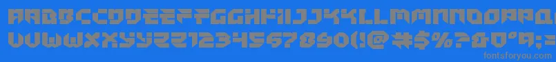 Шрифт Tokyodrifterstaightexpand – серые шрифты на синем фоне
