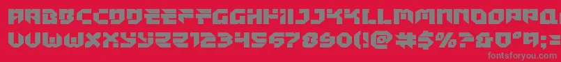 Tokyodrifterstaightexpand Font – Gray Fonts on Red Background