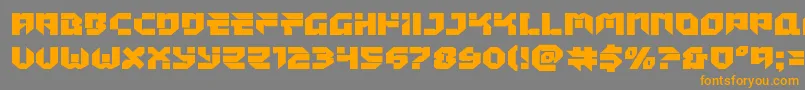 Tokyodrifterstaightexpand Font – Orange Fonts on Gray Background