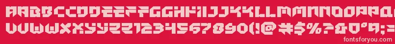 Tokyodrifterstaightexpand Font – Pink Fonts on Red Background