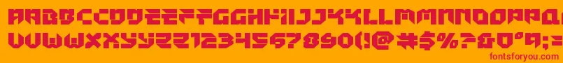 Tokyodrifterstaightexpand Font – Red Fonts on Orange Background