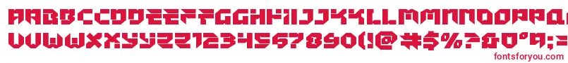 Tokyodrifterstaightexpand-fontti – punaiset fontit valkoisella taustalla