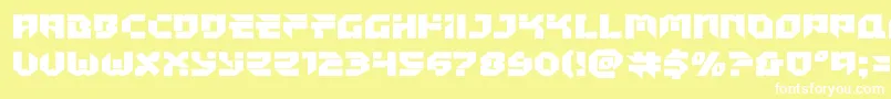 Tokyodrifterstaightexpand Font – White Fonts on Yellow Background