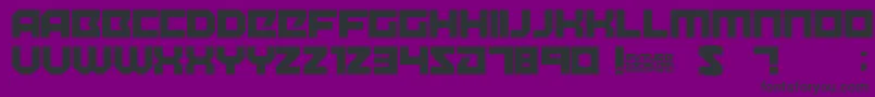 FutureSocialism Font – Black Fonts on Purple Background