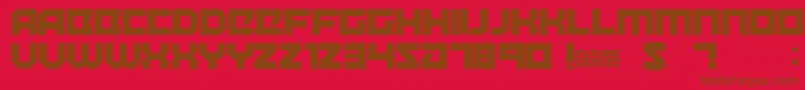 FutureSocialism Font – Brown Fonts on Red Background