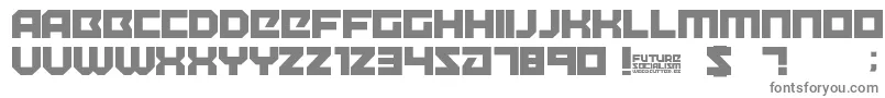 FutureSocialism Font – Gray Fonts on White Background