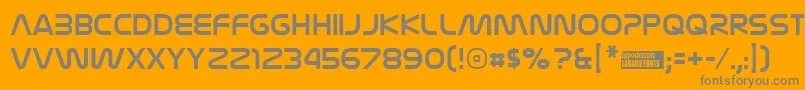 フォントNasaliza – オレンジの背景に灰色の文字