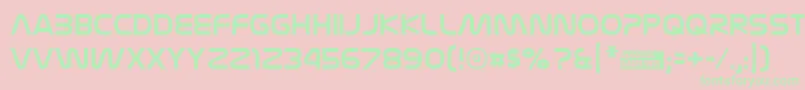 Nasaliza Font – Green Fonts on Pink Background