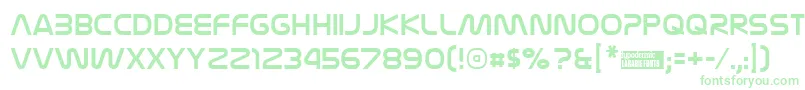 Nasaliza Font – Green Fonts on White Background