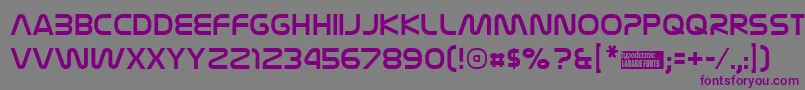 Nasaliza Font – Purple Fonts on Gray Background