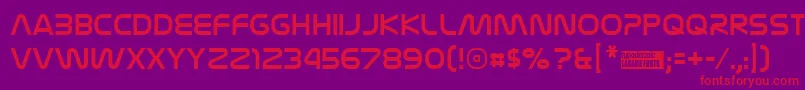 Nasaliza Font – Red Fonts on Purple Background