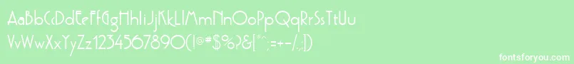 PoufSsiSemiBold Font – White Fonts on Green Background