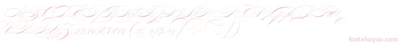 P22zanertwo-Schriftart – Rosa Schriften auf weißem Hintergrund