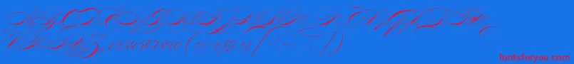 Lisätietoja P22zanertwo-fontista P22zanertwo-fontti – punaiset fontit sinisellä taustalla